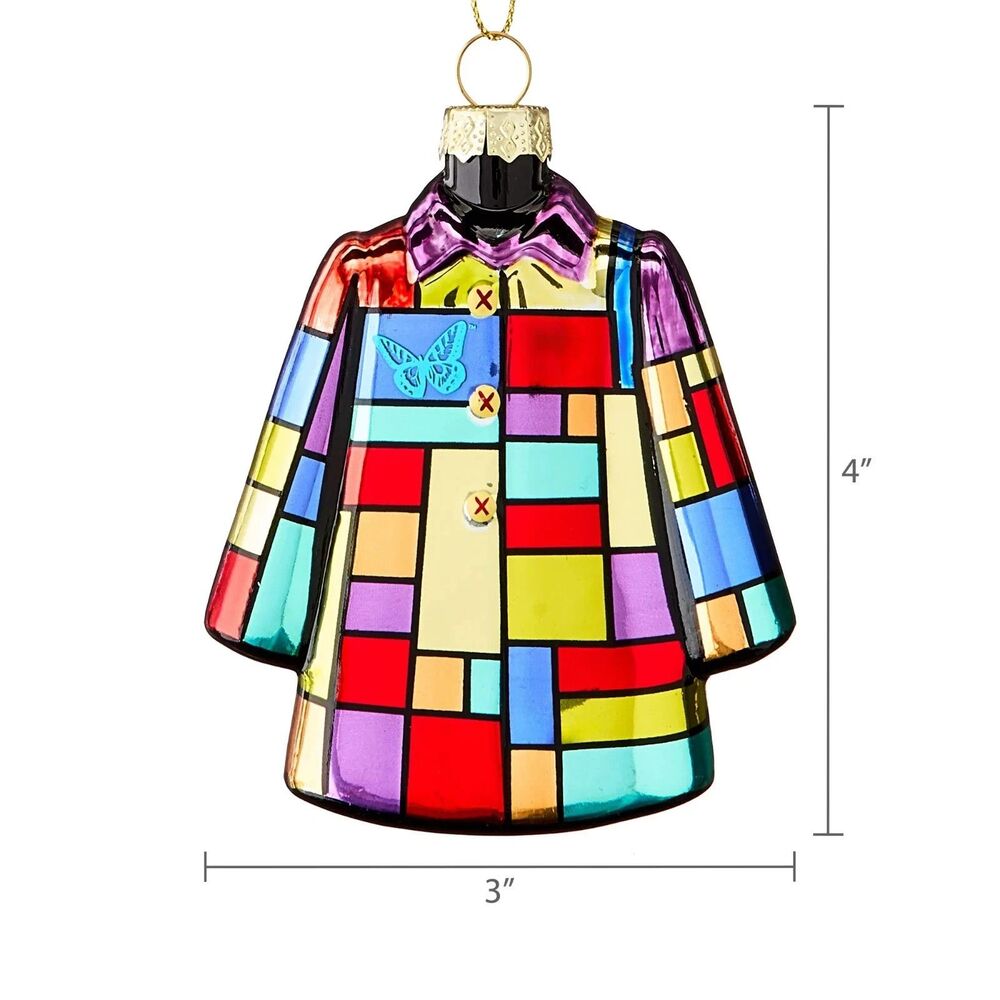 Dolly Parton “Coat of Many Colors” Patchwork Christmas Glass Ornament NEW! 2025 - Picture 6 of 7